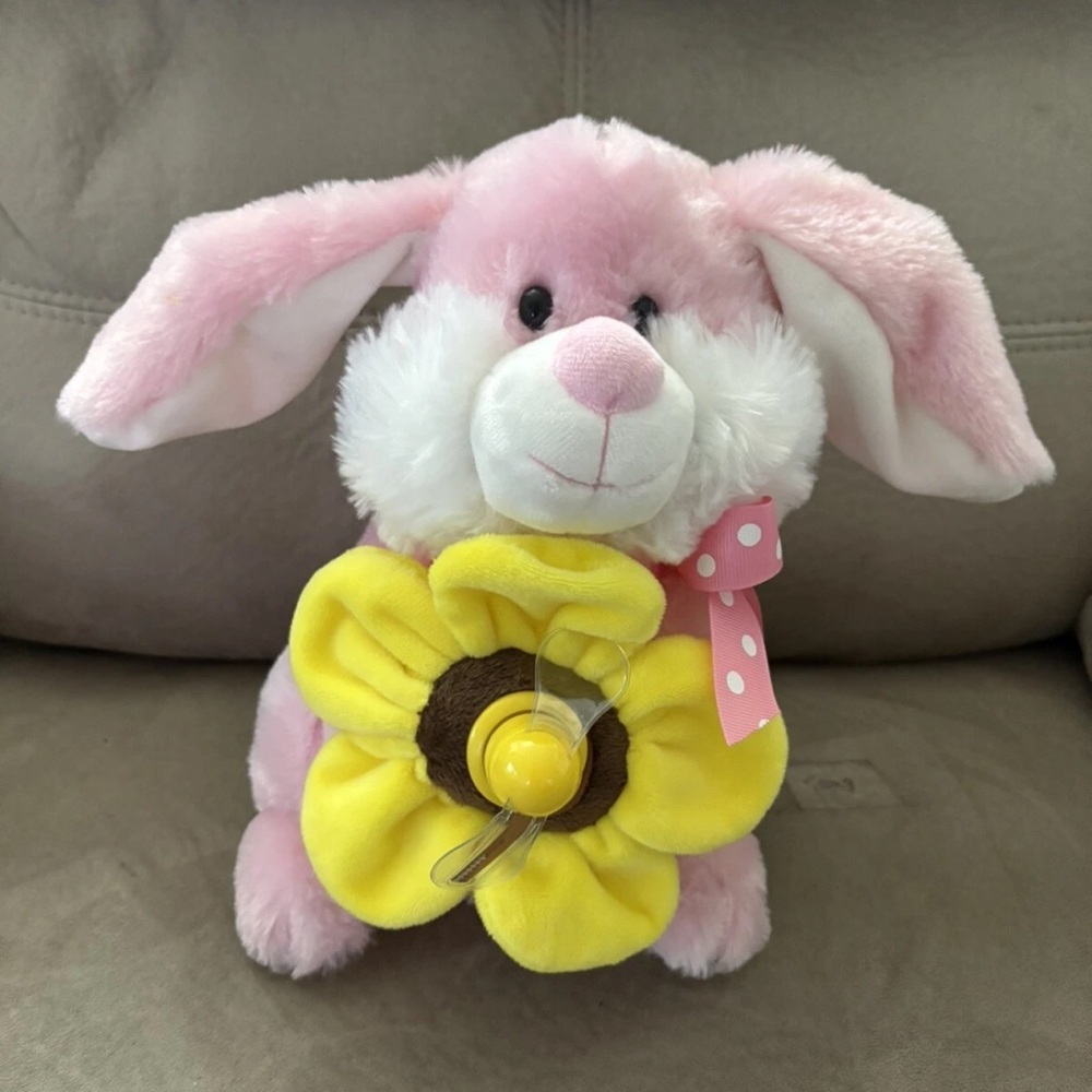 Cottondale Easter Plush Pink Bunny Rabbit 11” Stuffed Animal DISPLAY ONLY